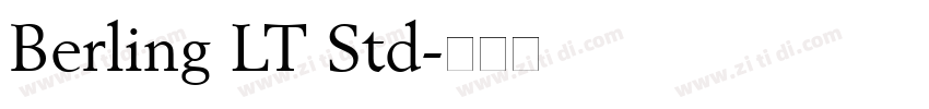 Berling LT Std字体转换